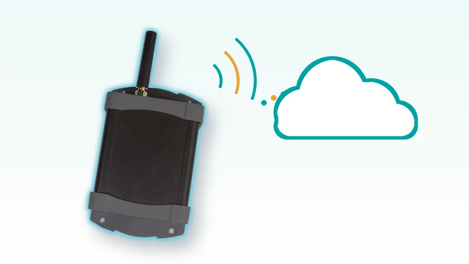 The Cloud Connect Kit transmitter sends readings to the cloud