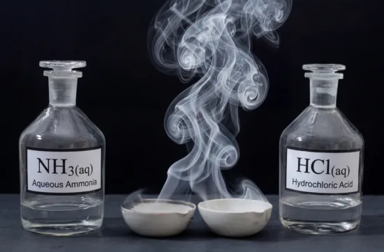 Aufsteigender Dampf Gefäße Chlorwasserstoff