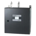 BioBasic Biomethane Gasanalysator im Wandgehäuse, Frontansicht mit Touchdisplay und Methananzeige